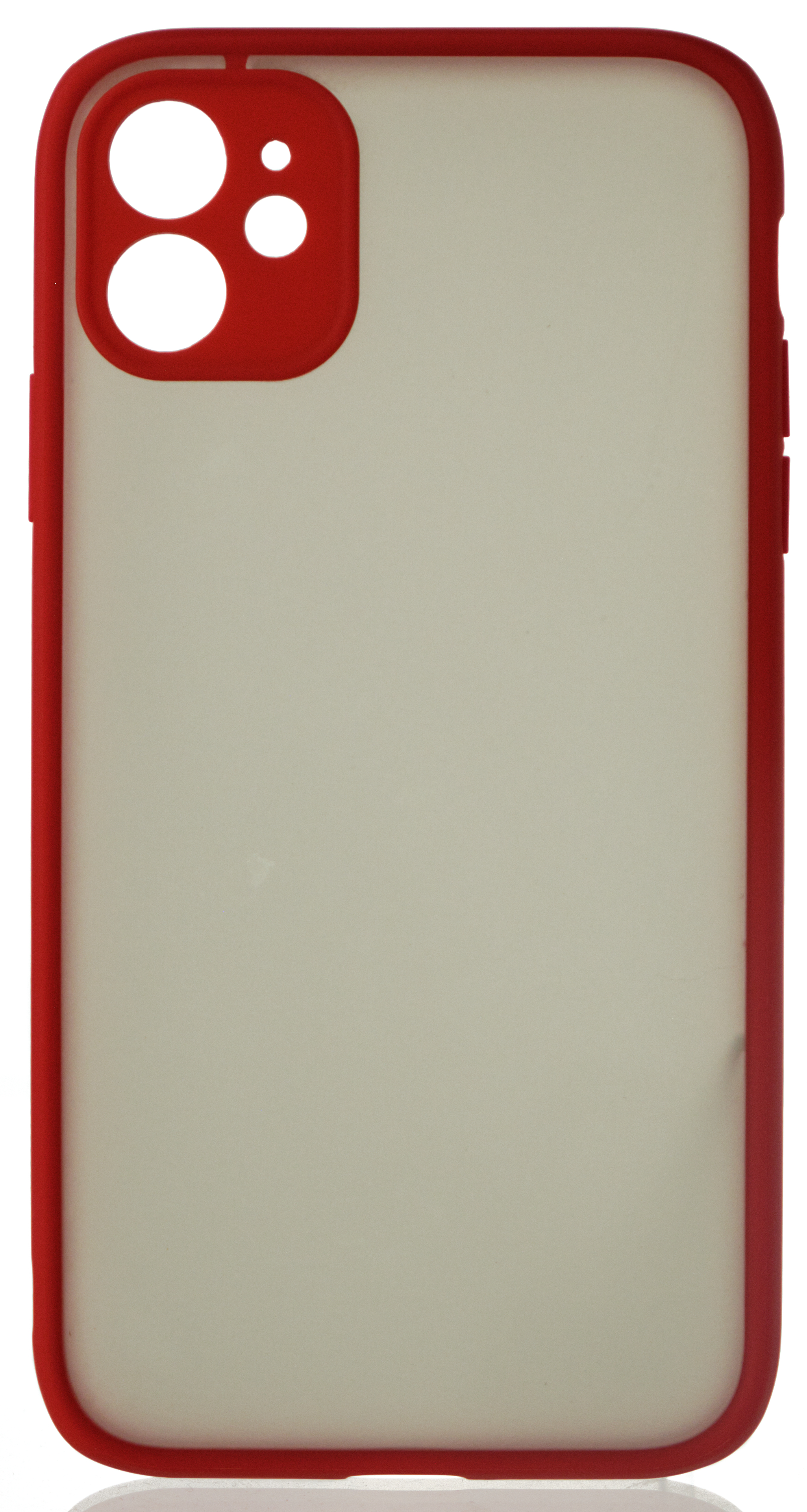 Чехол матовый с бампером Safe Camera для iPhone 11 красный